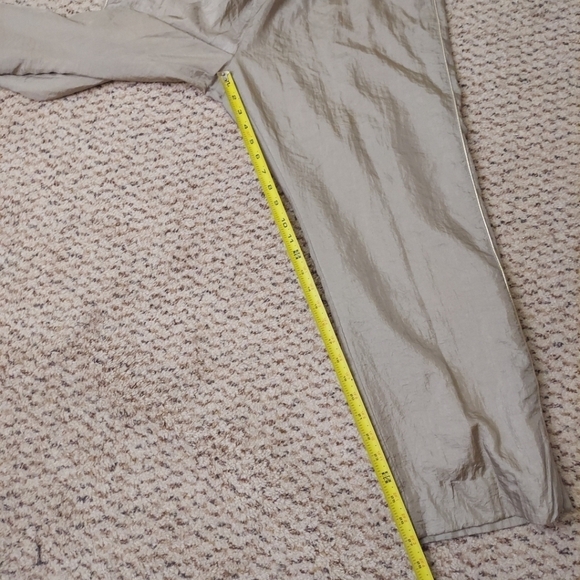 Cabin Creek Womens XL Pull On Pants Champaign Gold Windbreaker 80s 90s Athletic - Picture 11 of 13